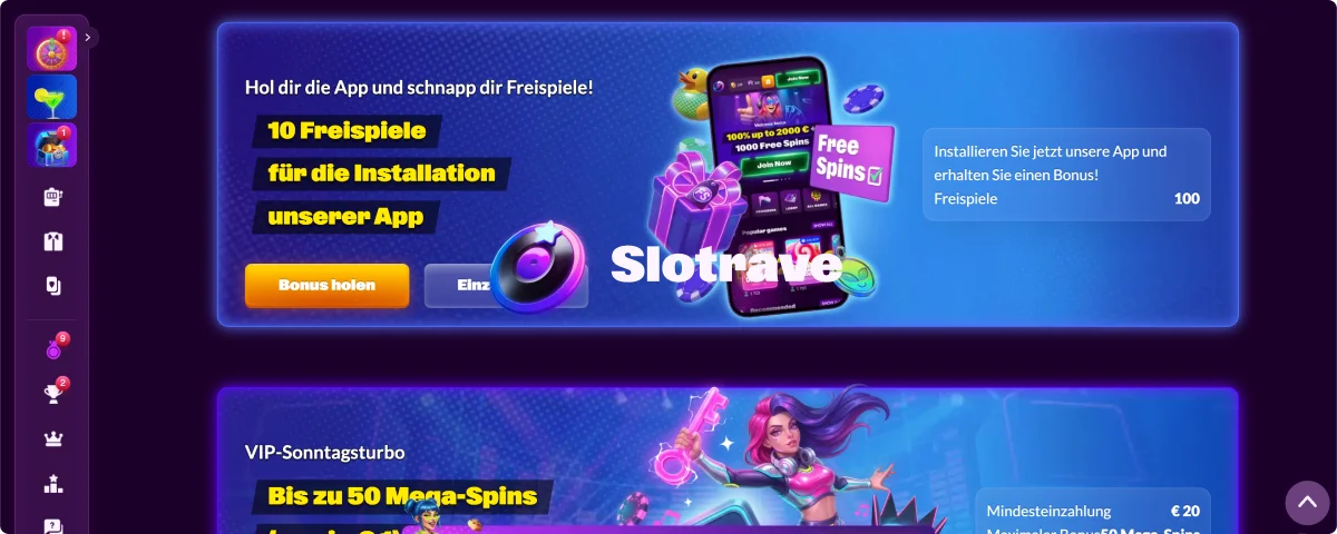 Slotrave Mobile Version