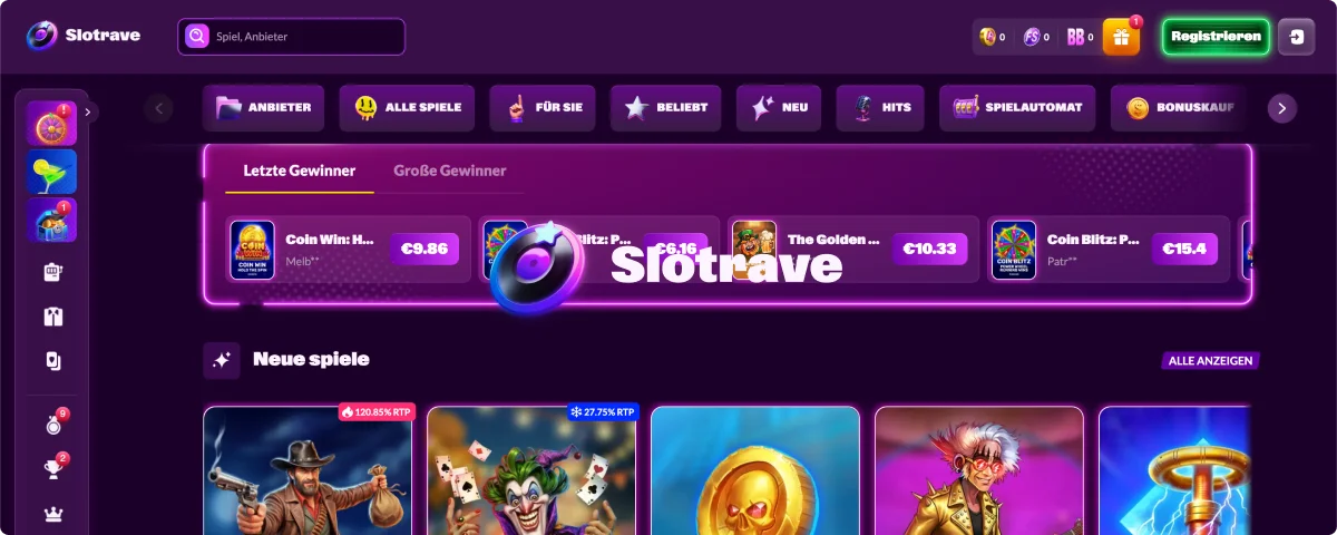 Slotrave Das Casino, in dem man gewinnt